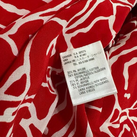 Escada Red & White Tweed Blazer – Size 34 - Picture 4 of 8